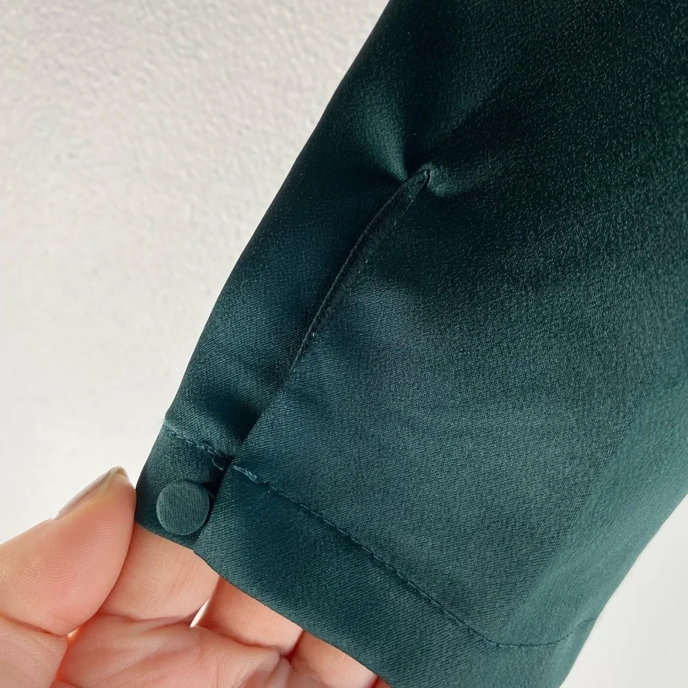 J.Crew Peplum Satin Crepe blouse 8